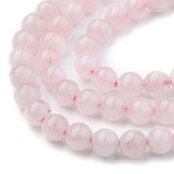 Natural Rose Quartz Round Beads Strands&nbsp;G-P072-05-4mm