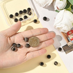 20Pcs Painted Natural Wood Beads&nbsp;WOOD-YW0001-67