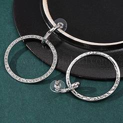 Alloy & Crystal Rhinestone Dangle Stud Earrings&nbsp;LS-EJEW-G467-01P-01