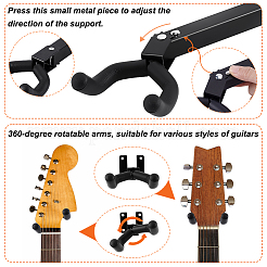 Iron Guitar Display Hanging Stands&nbsp;ODIS-WH0043-274