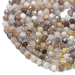 Natural Violet Strawberry Quartz Beads Strands&nbsp;G-K389-E06-01