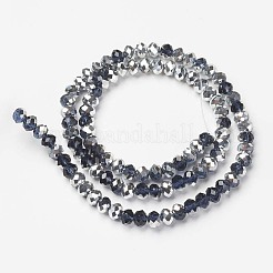 Electroplate Transparent Glass Beads Strands&nbsp;LS-EGLA-A034-T6mm-M19