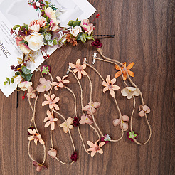 6Pcs Cloth & Alloy & Plastic Headbands&nbsp;OHAR-CY0001-05