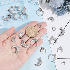 24Pcs 6 Style 304 Stainless Steel Charms&nbsp;STAS-PH0001-74