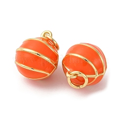 Brass Enamel Charms&nbsp;KK-Q098-01G
