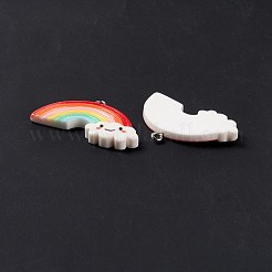 Opaque Resin Pendants&nbsp;RESI-G040-C01-B
