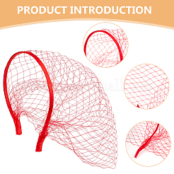 2Pcs Polyester Mesh Veil Hair Bands&nbsp;MRMJ-BC0003-49