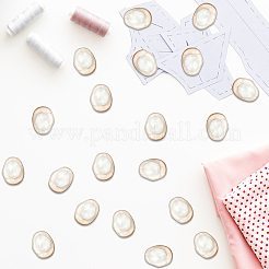 20Pcs 1-Hole Alloy Resin Buttons&nbsp;BUTT-CY0001-21B