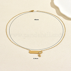 201 Stainless Steel Oval Tag Hollow Butterfly Infinity Symbol Pendant Necklaces for Women&nbsp;KK1320