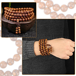 2 Strands Natural Elephant Skin Jasper/Miriam Stone/Calligraphy Stone Bead Strands&nbsp;G-HY0001-14