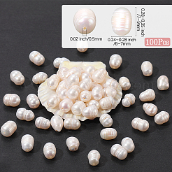 100Pcs Natural Cultured Freshwater Pearl Beads&nbsp;PEAR-LT0001-11