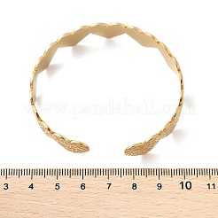 304 Stainless Steel Cuff Bangles for Women&nbsp;LS-BJEW-B120-02G-02