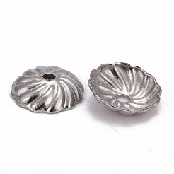 Tarnish Resistant Flower 304 Stainless Steel Bead Caps&nbsp;STAS-R083-13