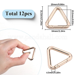 12Pcs Alloy Spring Gate Rings&nbsp;FIND-SC0010-18