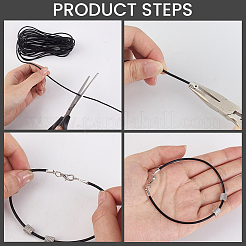 DIY Cowhide Cord Necklaces Bracelets Making Kits&nbsp;DIY-CL0002-47