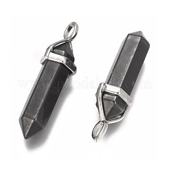 Synthetic Non-magnetic Hematite Double Terminated Pointed Pendants&nbsp;G-P001-17