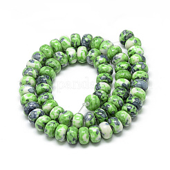 Synthetic Ocean White Jade Beads Strands&nbsp;G-S257-5x10mm-11