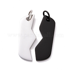 Ion Plating(IP) Blank 304 Stainless Steel Split Pendants&nbsp;STAS-D188-01EBP