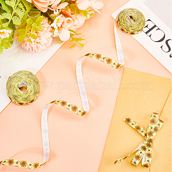 Polyester Bees Printed Grosgrain Ribbons&nbsp;SRIB-WH20020-018A