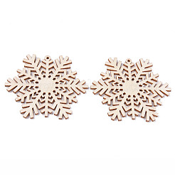 Undyed Natural Wooden Big Pendants&nbsp;LS-WOOD-R271-03