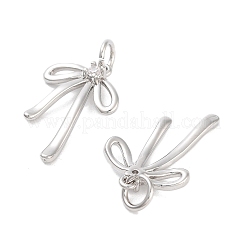Rack Plating Brass Clear Cubic Zirconia Pendants&nbsp;KK-M293-16P