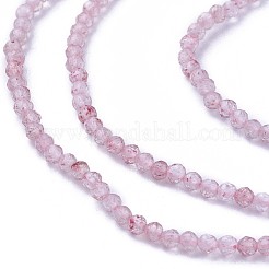 Natural Strawberry Quartz Beads Strands&nbsp;G-F619-16A-2mm