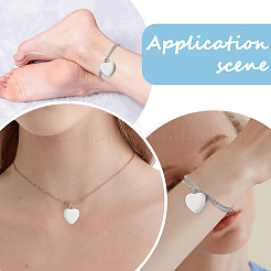 2Pcs Stainless Steel Heart Cinerary Casket Pendant Necklaces&nbsp;NJEW-CN0001-25