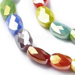 Electroplate Glass Beads Strands&nbsp;EGLA-C004-06