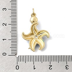 Brass Micro Pave Clear Cubic Zirconia Pendants&nbsp;KK-Z160-08G