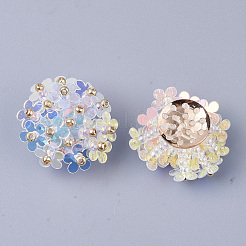 PVC Paillette Cabochons&nbsp;FIND-S321-01G