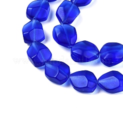 Frosted Glass Beads Strands&nbsp;GLAA-T023-30F
