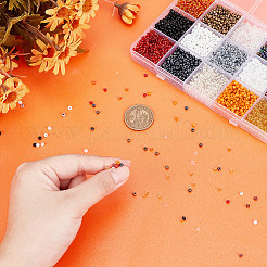 15 Colors HalloweenGlass Seed Beads&nbsp;SEED-HY0001-17A