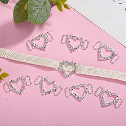 8Pcs Brass Crystal Rhinestone Shoe Decoration&nbsp;FIND-HY0004-89G