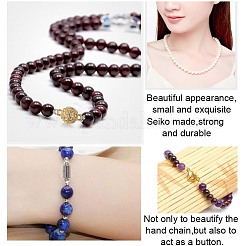 20 Bags 4 Styles 2 Colors Brass & Alloy Magnetic Clasps with Loops&nbsp;KK-FS0002-01