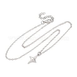 Star Alloy Pendant Necklaces&nbsp;NJEW-JN05214-01