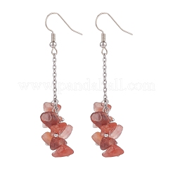Natural Red Agate Chips Beaded Jewelry Set&nbsp;SJEW-JS01231-04