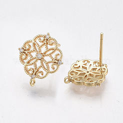 Brass Stud Earring Findings&nbsp;KK-T038-491-M