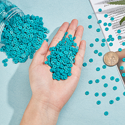 10 Strands Flat Round Handmade Polymer Clay Beads&nbsp;CLAY-PH0001-44S