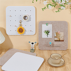 4Pcs 4 Styles Square Felt Self-adhesive Bulletin Board&nbsp;AJEW-OC0015-49
