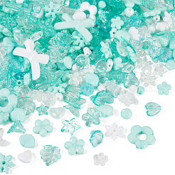 100G Transparent & Opaque Acrylic Beads&nbsp;TACR-TA0001-57C