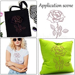 Rose Shape Hotfix Rhinestone&nbsp;DIY-WH0308-281