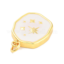 Real 18K Gold Plated Rack Plating Brass Enamel Pendants&nbsp;KK-M293-29G-01