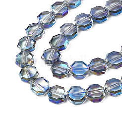 Electroplate Translucent Glass Beads Strands&nbsp;EGLA-N002-27-D03