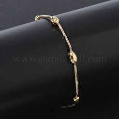 304 Stainless Steel Oval Round Snake Chain Bracelets&nbsp;SA-CBA2696-15G
