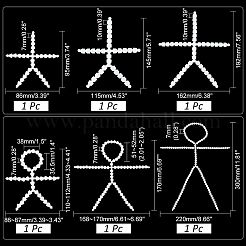 6Pcs 6 Style Plastic Action Figure Movable Skeleton&nbsp;DIY-PH0020-90