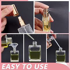 30Pcs Glass with PP Plastic Perfume Spray Bottles&nbsp;AJEW-GA0009-21