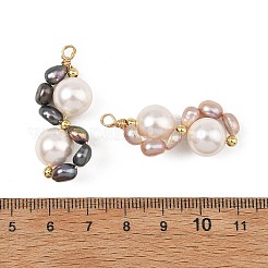 Natural Cultured Freshwater Pearl Beaded Pendants&nbsp;PALLOY-JF05932