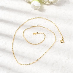 Brass Cable Chain Necklaces&nbsp;X-SW028-G