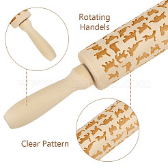 Wood Rolling Pin&nbsp;AJEW-WH0819-008A