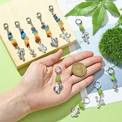Natural & Synthetic Gemstone Pendant Decorations&nbsp;HJEW-CJ00024